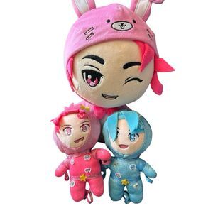 Inquisitor Master Sleepover/Space Squad  Plush bundle, 3 pcs, Anime, Zach, Sora,